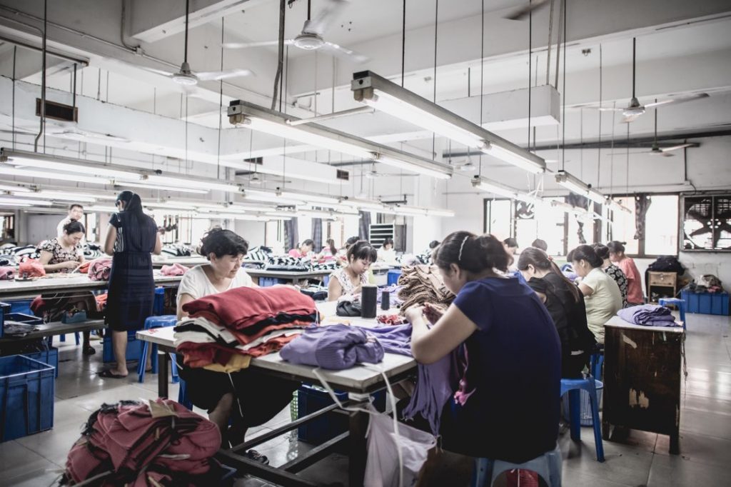 sportswear factory view common sports wear